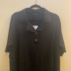 Shirt dress with collar